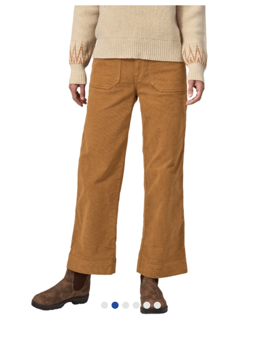 EUC Patagonia Wide Leg Corduroy Pants - Size 6 - Picture 2 of 6